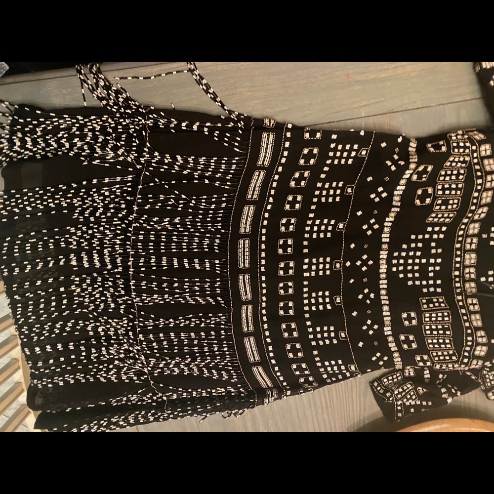 Off the shoulder beaded fringe Thurley dress. - Picture 6 of 9